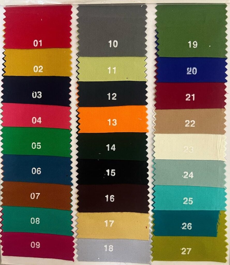 rayon colour chart 1